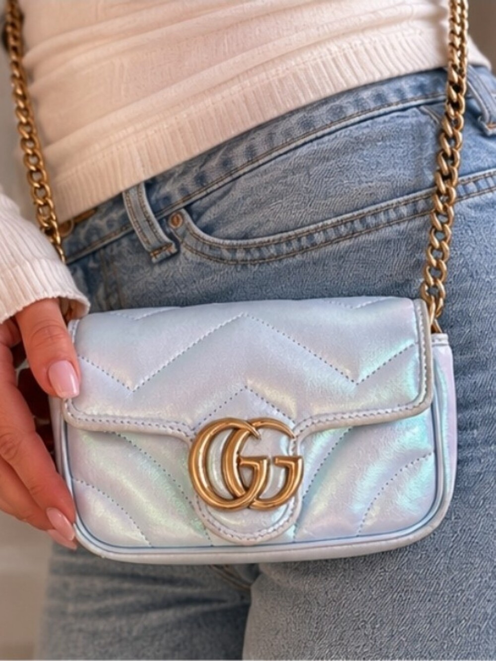 🩵 Gucci Super Mini Marmont 🩵